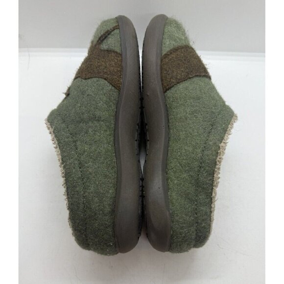 L.L.Bean Daybreak Scuff Slippers Clogs Women's Sz 6 Medium Green Moose Applique - Picture 6 of 9